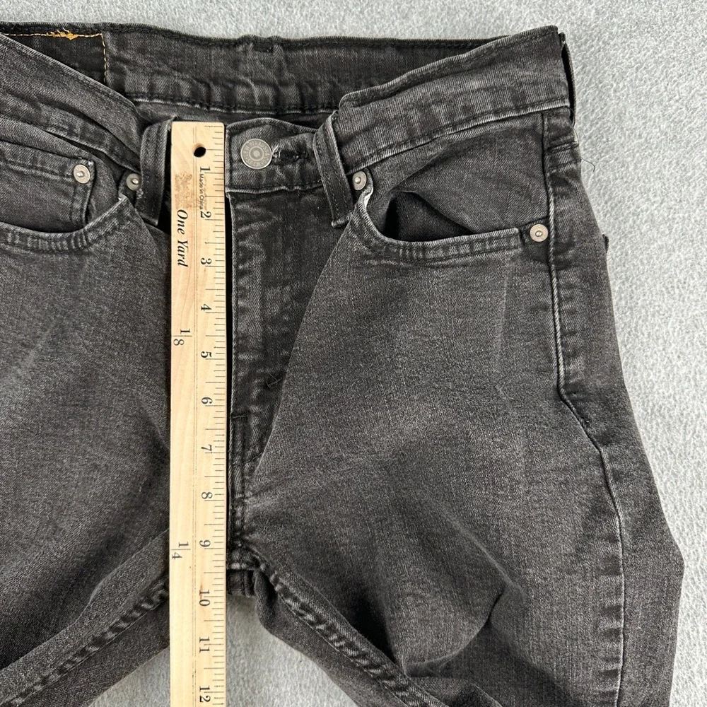 Levi's 514 Jeans Men's 29x30 Black Straight Fit Denim Faded Casual Pants‎ Rodeo